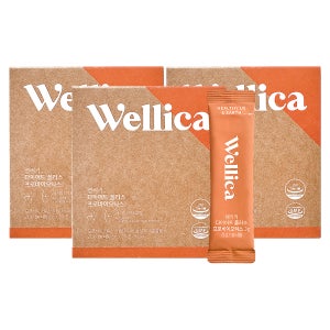 웰리카 다이어트 플러스 프로바이오틱스 유산균 체지방 감소 가르시니아 30포, 3개