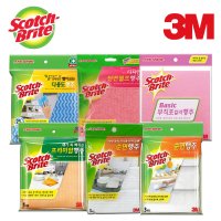 3M 스카치브라이트 빨아쓰는 일회용 다회용 부직포 천연 펄프 행주 카페 그릇