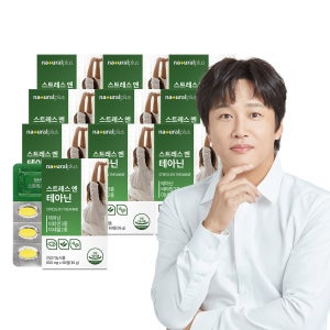 [10개월] 내츄럴플러스 스트레스엔 L 테아닌 긴장완화 감태추출물 60정, 10개