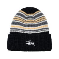 STUSSY STRIPED CUFF BEANIE 스트라이프 커프 비니 3COLOR