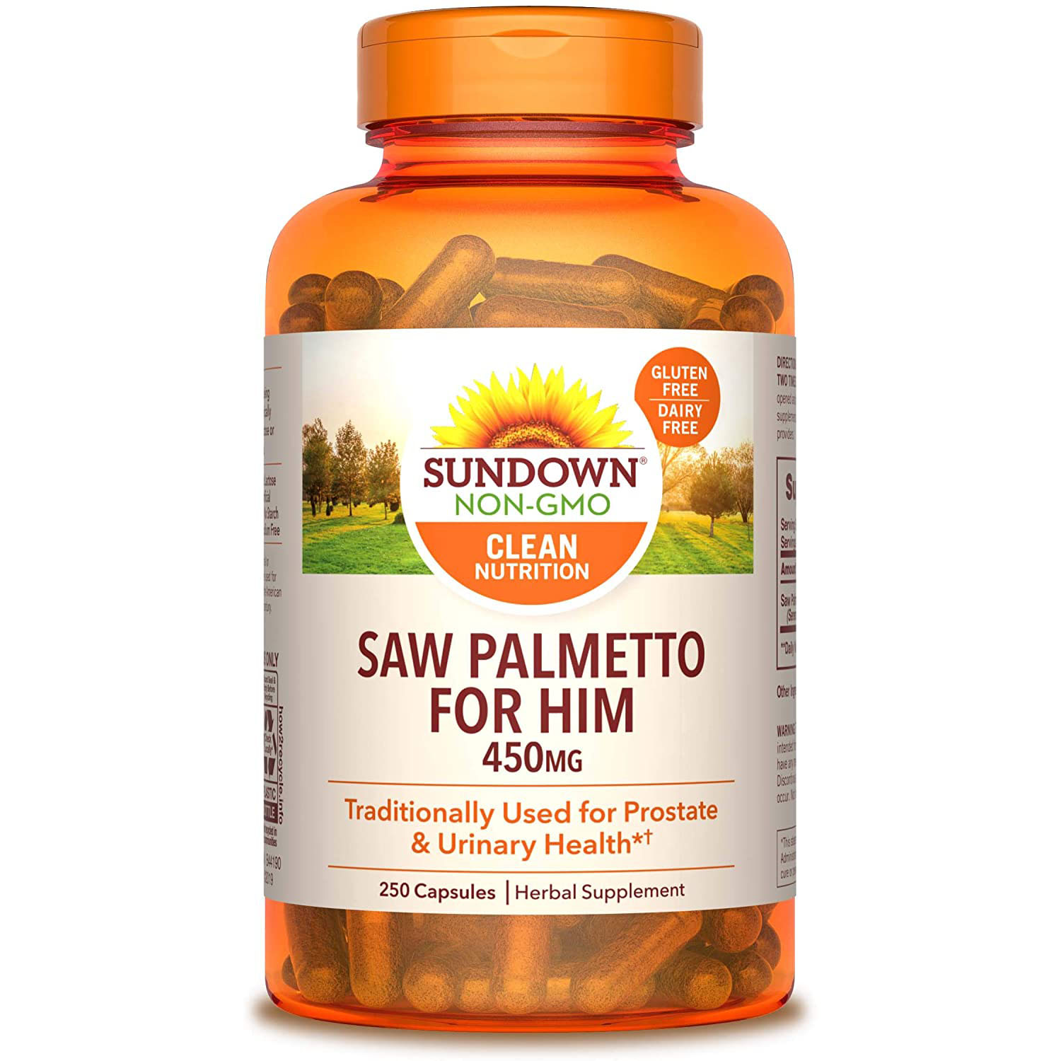 Sundown Saw Palmetto For Him Capsules 썬다운 남성 쏘팔메토 <b>450mg</b> 250정