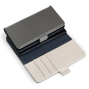 프랑 수제 천연 소 가죽 지갑 다이어리 케이스 크림 차콜, 갤럭시A71-A퀀텀 공용