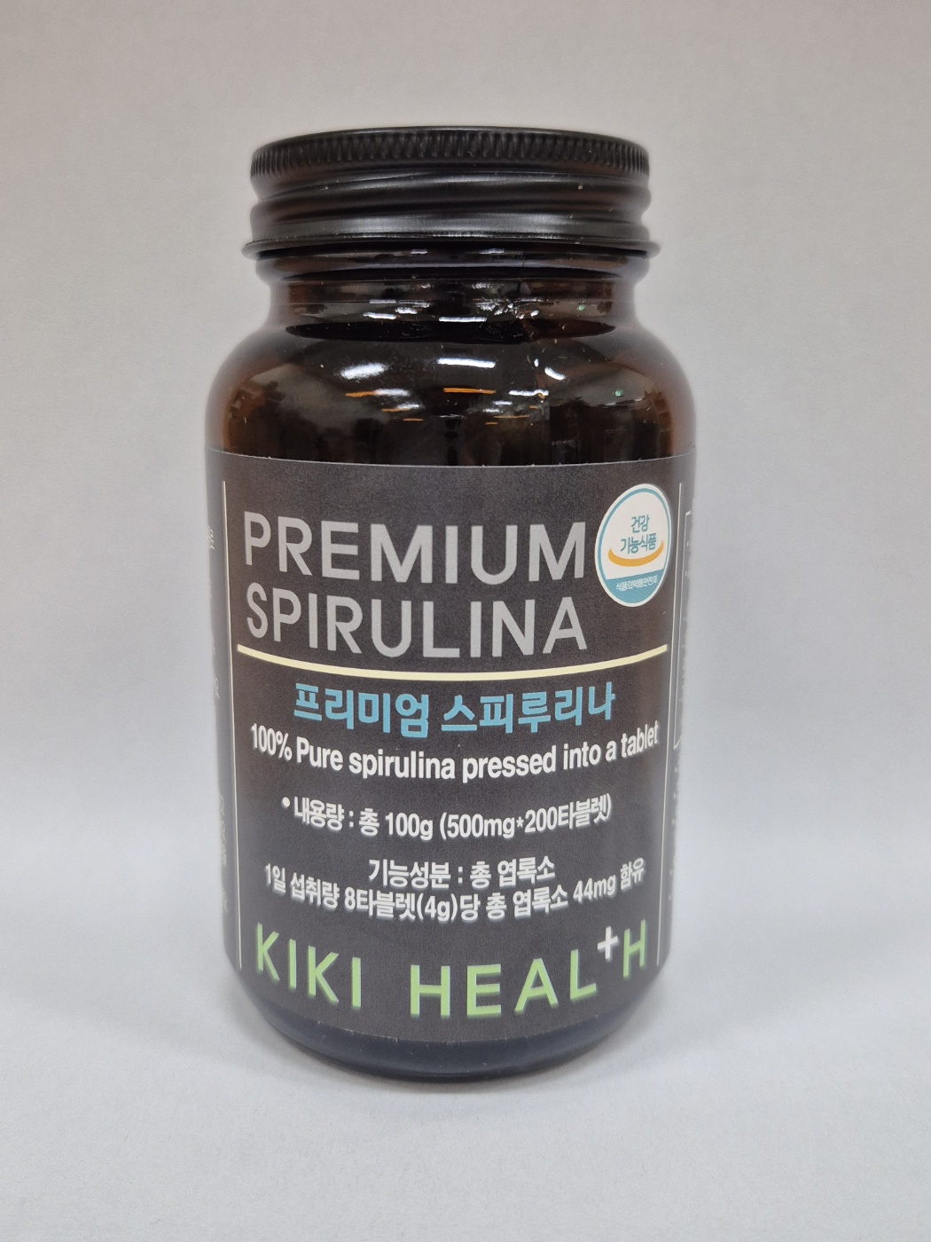 키키헬스 영국산 유기농 스피루리나 영양제 200정