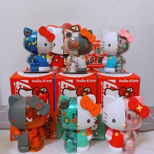 메카 헬로 키티 피규어 6종 배덤뽑기