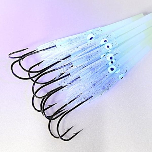 갈치낚시채비 케이무라 꼴뚜기 UV 갈치바늘 10개입