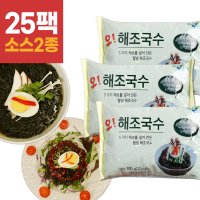 해미푸드 오해조국수 [25팩+소스 2종] 미역 다시마 톳 면 저칼로리 해조국수 해초국수