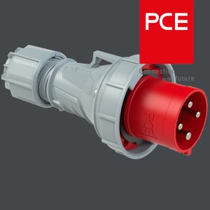 PCE 034-6 CEE 산업용 플러그 63A 4p 6h 400V IP66/67 파워 트위스트 TYP034