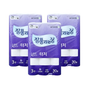 케이에이치커머스 잘풀리는집 터치 25m 3겹 30롤x3팩