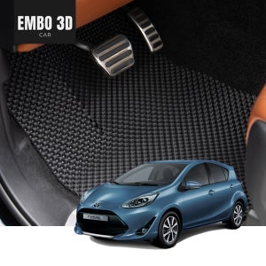 미로카매트 엠보싱 3D 토요타 프리우스C 4세대 / 1+2열 자동차매트 트렁크매트