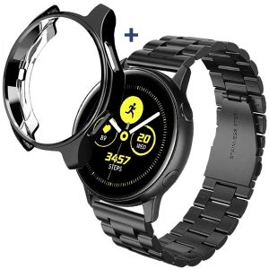 갤럭시기어S3 클래식 46mm 호환 슬림 TPU 케이스 스테인리스 스틸 메탈 밴드 스트랩