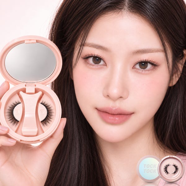 티니플럼 톡톡래쉬 세트 밍크모 인조 마그네틱 자석 속눈썹 붙이기 셀프 연장