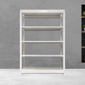 경량랙 철제선반 중량랙 무볼트 조립식 앵글 창고 선반 랙 9003001500 5단 독립형