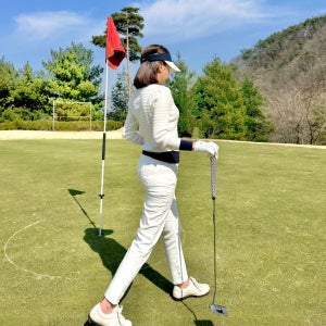 여성골프바지 사방 스판 슬림 팬츠 봄 여름 빅사이즈 여성골프웨어