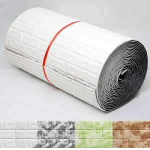 접착식 단열벽지 포인트 폼 곰팡이 보온 방한 벽지 (10m 20m)