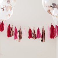 진저레이 ROSE GOLD & MIXED PINK TASSEL GARLAND