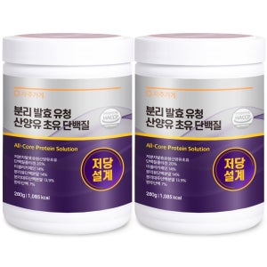 자주가게 당조절 저당 분리 발효 유청 혈당 단백질 산양유 초유 단백질 280g, 2개