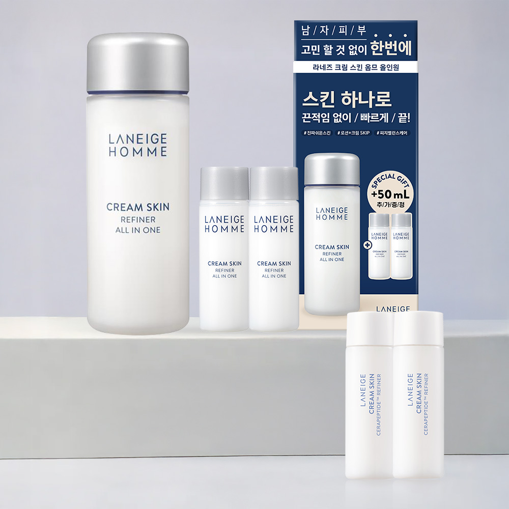 [본사직영] 라네즈 크림스킨 옴므올인원 150ml기획세트 /수분보습 남자올인원