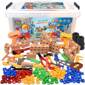 R 케이레스큐 공구놀이 리빙박스 kr-5533+lv 200 피스 작동 드릴 드라이버 망치