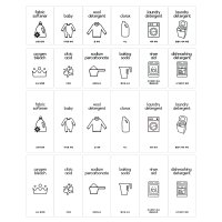 세탁세제 락스 섬유유연제 산소표백제 구연산 베이킹소다 식기세척기 방수 라벨 스티커