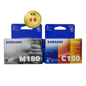 삼성 정품잉크 세트 INK-M180 INK-C180 SL-J1660 SL-J1663 SL-J1665 SL-J1770FW