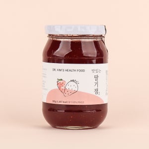 김재식헬스푸드 과육이 살아있는 진짜딸기잼 380g 3병