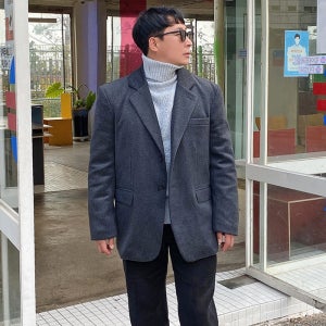 베이직 무드 남성 울 자켓(남여공용)