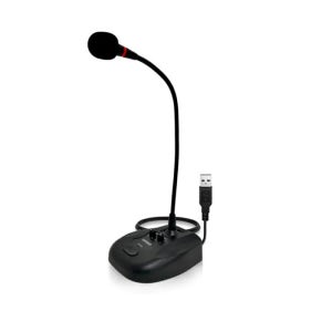 디알고 STM01 구즈넥 방송용 게이밍 인강용 스탠드 PC 컴퓨터 USB 마이크 C타입젠더포함 볼륨 에코조절