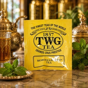 TWG 모로칸 민트 티 코튼티백 50개입 125g 카페용 대용량 녹차