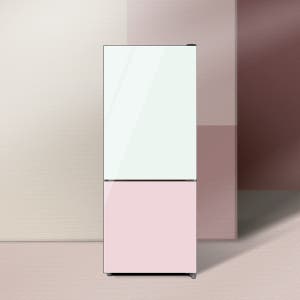 하이얼 아쿠아 글램글라스 스마트 콤비 냉장고 HRP176MDWP 172L 핑크