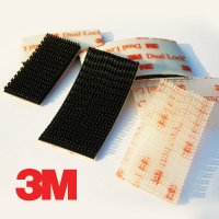 3M 쓰리엠 듀얼락 투명 검정 양면테이프 찍찍이 벨크로 밸크로 40mm, 50mm