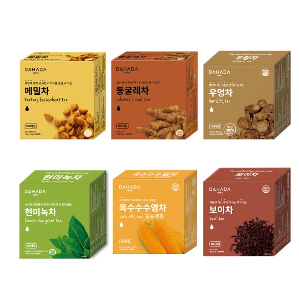 다하다 대용량 티백차 100티백, 티백차 골라담기