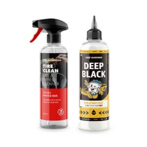 글로스브로 타이어클린 딥블랙 자동차 셀프세차 타이어 세정 코팅 광택 보호 관리 세트