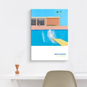 DH-더 큰 첨벙 캔버스 10호 명화 그림 거실 인테리어 캔버스 데이비드 호크니