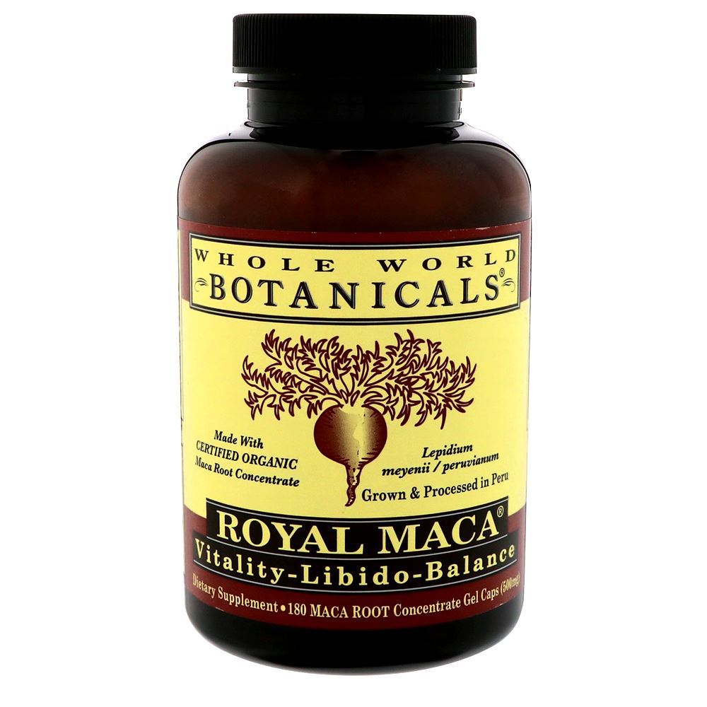 Whole World Botanicals <b>Royal Maca</b> 500mg 180캡슐