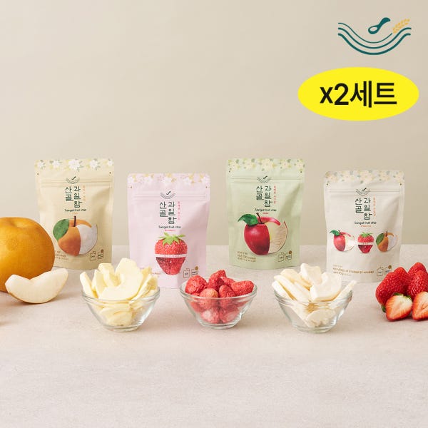 [산골이유식] 산골 과일참 과일칩 8봉 세트