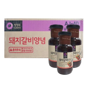 청정원 돼지갈비양념 280g x 20병 1박스