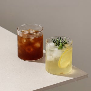 홈카페 유리컵 일자 내열유리 아이스 커피 맥주 예쁜 물잔 집들이선물 잔플리츠컵 300ml