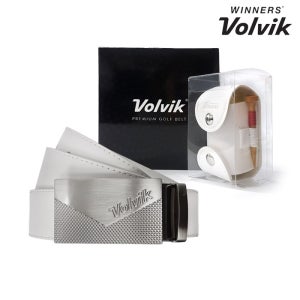 [바로스포츠] 볼빅 남자 골프 벨트 골프공주머니 세트 볼주머니 블랙 화이트