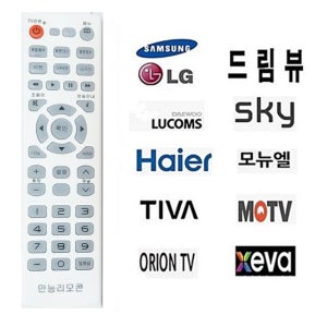 TV통합리모컨 OD-706 LG 삼성 중소기업TV 드림뷰 하이얼 스카이미디어 TIVA GPNC MOTV ORION XEVA