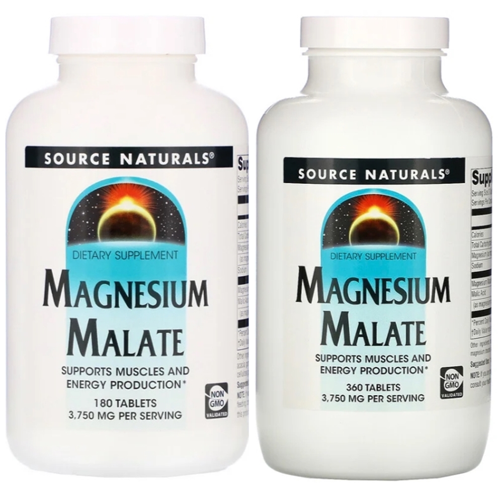 소스 내추럴스 <b>마그네슘 말레이트 3750mg</b> 180정/360정