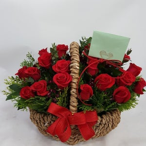 레드 꽃바구니 장미 환갑 칠순 축하 생신 선물 꽃다발 꽃배달 농장꽃 고속터미널 꽃배달