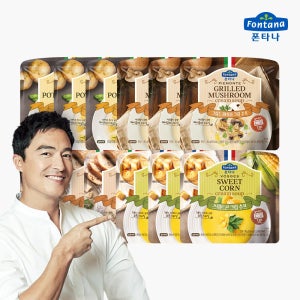 폰타나 수프 180g 12봉 세트 머쉬룸 스위트콘 포테이토 비프 외 선택구매