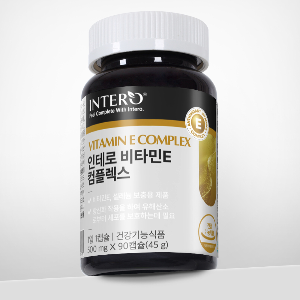 인테로 <b>비타민E</b> 셀레늄 항산화 셀렌 토코페롤 400IU 3개월분