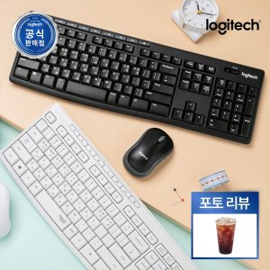 [N배송] [키스킨증정] 로지텍코리아 공식 MK295 콤보 무소음 무선 키보드 마우스 세트
