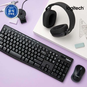 [N배송] 로지텍코리아 공식 MK295 콤보 무소음 무선 키보드 마우스 세트 그래파이트, 멤브레인