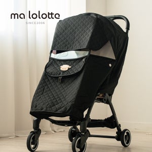 마롤로뜨 유모차 방한커버 겨울 덮개 햇빛가리개 블랙 방수 범용 양양이