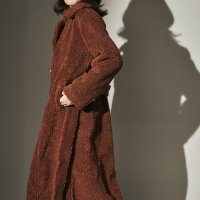 [룬케이브] 퍼 싱글 루즈핏 롱 코트(FUR SINGLE LOOSE FIT LONG COAT)