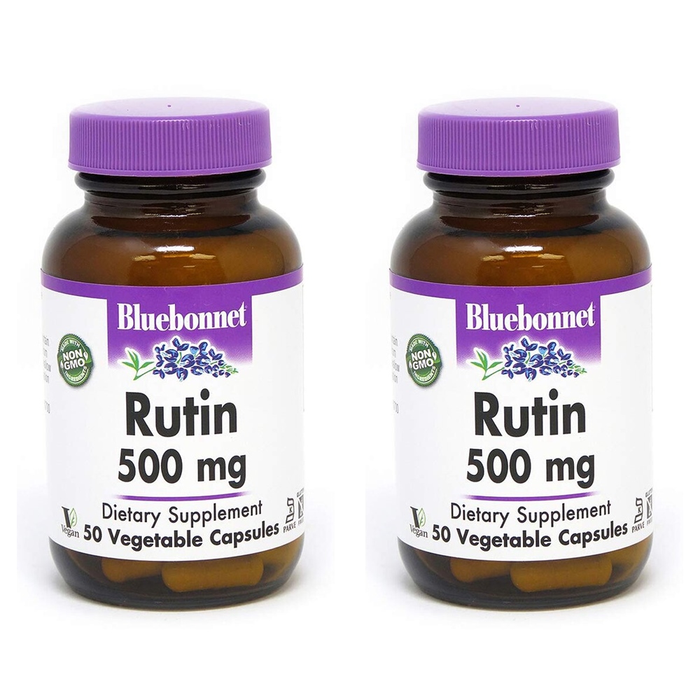 블루보넷 루틴 500mg Bluebonnet Nutrition Rutin 500mg 50캡슐 2병