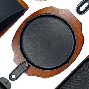 무쇠 철 주물팬 감바스 콘치즈 철판 스테이크 팬 낮은손잡이 소