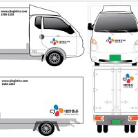 택배차량 스티커 CJ대한통운 오네 로젠 롯데 한진 고무자석 경동 탑차
